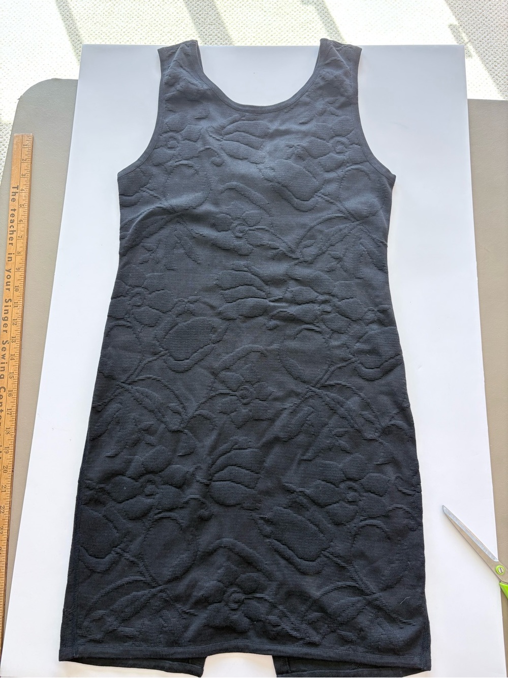 Black Textured Sleeveless Krizia maglia Dress